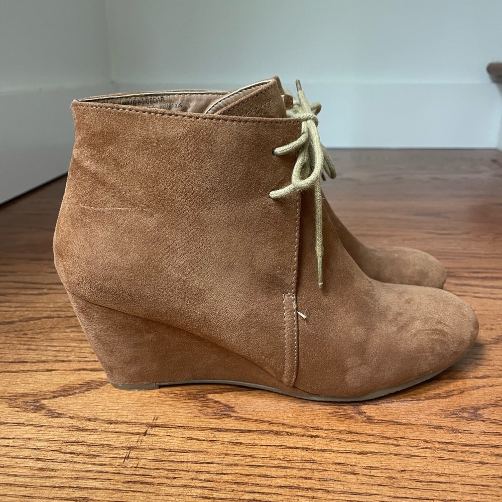 Suede booties